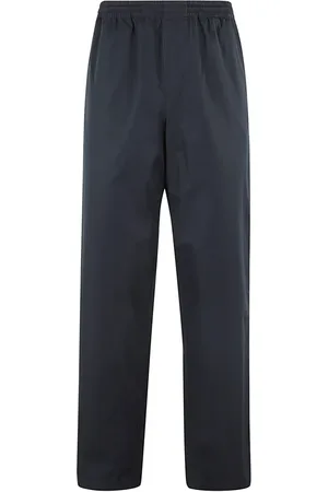 Aspesi Navy Blue Straight Fit Cotton Poplin Pants - Größe L