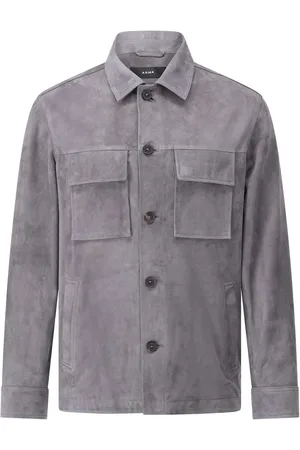 arma leder Overshirt Mex aus Lamm-Velours - Größe 48