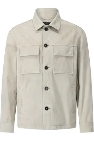 arma leder Overshirt Mex aus Lamm-Velours - Größe 48