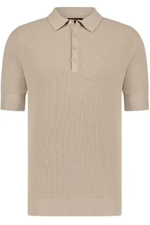Aeden Bruces Knit Polo Summer Sand - Größe L