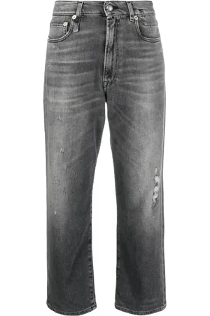 R13 Cropped Boyfriend Jeans - Größe 26