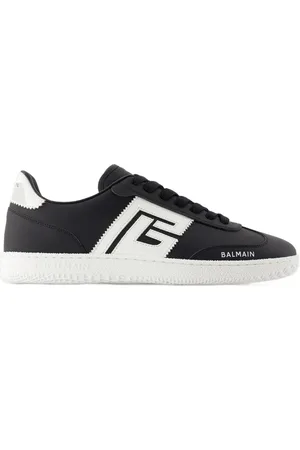Balmain Low-Top Sneaker - Swan Sneakers - Leather - Black/White - Gr. 40 (EU) - in - für Damen