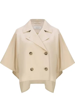 PESERICO SIGN Double-breasted lightweight twill trench coat - Größe 40