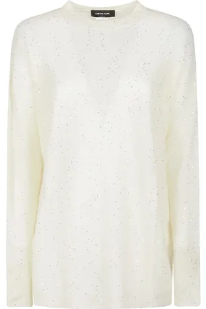 Fabiana Filippi Round Neck Sweater Nude & Neutrals - Größe M