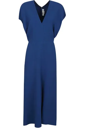 Victoria Beckham Blouson Detail Midi Dress - Größe 10
