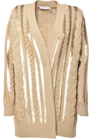 Max Mara Sequined Mirco Cardigan In Wool And Cashmere - Größe S