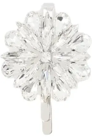 Simone Rocha Haarschmuck - Crystal Blossom Hair Clip - Brass - - Gr. unisize - in Silber - für Damen