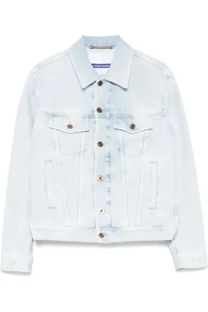 Jacob Cohen Light Blue Denim Jacket With Classic Front Fasteni - Größe 54
