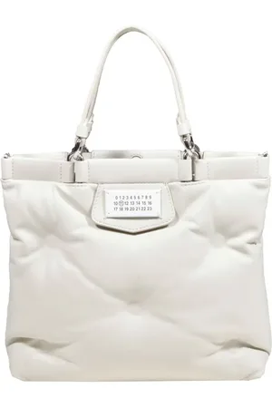 Maison Margiela Totes & Shopper - Glam Slam Large White Leather Shopping Bag - Gr. unisize - in - für Damen