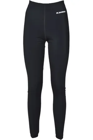 Jil Sander Black Technical Fabric Leggings Print - Größe L