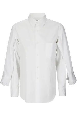 Comme des Garçons Long-Sleeved Cotton Blouse With Classic Collar - Größe M