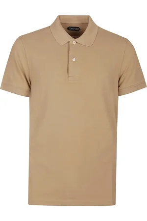 Tom Ford Tennis Piquet Polo Shirt Brown - Größe 48