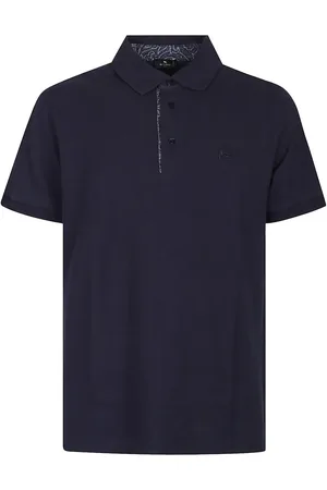 Etro Roma Short Sleeve Printed Details Polo Shirt - Größe L