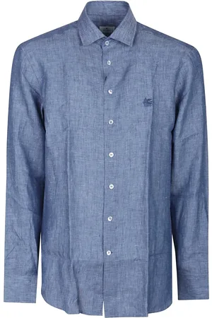 Etro Roma Long Sleeve Logo Shirt - Größe 39