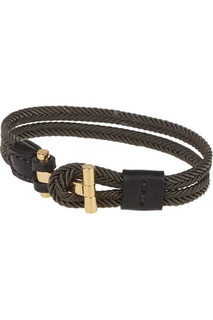 Tom Ford Armbänder - Braided Nylon Bracelet - Gr. L - in Grün - für Damen