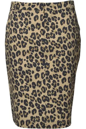 Aspesi Animal Print Cotton Midi Skirt - Größe 38