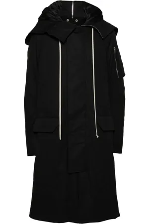 Rick Owens Black Cotton Blend Parka - Größe 48