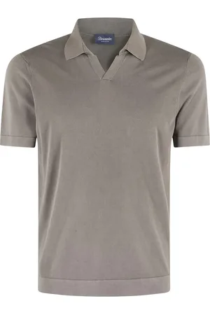 DRUMOHR Frosted Cotton Skipper Polo Shirt - Größe 46