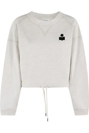 Marant Etoile Boxy Sweatshirt With Velvet Logo Detail - Größe 34