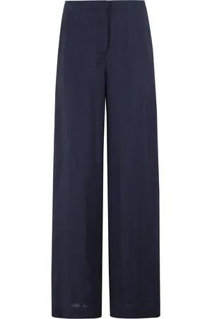 Semi Couture Marlee Wide-Leg Navy Trousers - Größe 40