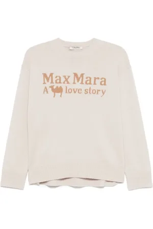 Max Mara Relaxed Fit Knit Sweater With Whimsical Graphic De - Größe L