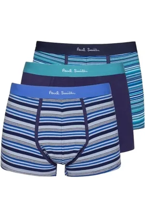 Paul Smith Pack 3 Boxers Rayu00E9 Uni Baya Bleu M1A 914 N3PK - Größe L