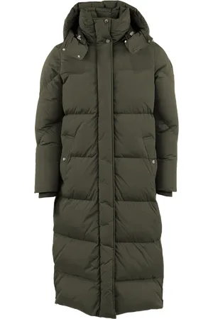 Woolrich Dames Aurora Parka Dark Green - Größe S