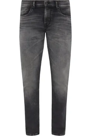 7 for all Mankind Slim Tap Lux Per Double Bass Black - Größe 33