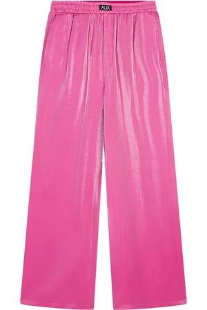 Alix the label The Label Shine Wide Leg Pants Pantalons Roze - Größe M