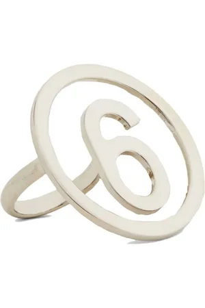 Maison Margiela Ring - 6 Logo Ring - Gr. M - in Silber - für Damen