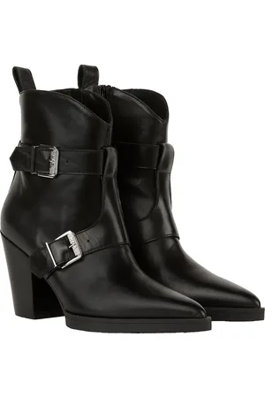 Karl Lagerfeld Stiefeletten - KOWBOY STIEFELETTEN MIT SCHNALLE - Gr. 38 (EU) - in - für Damen