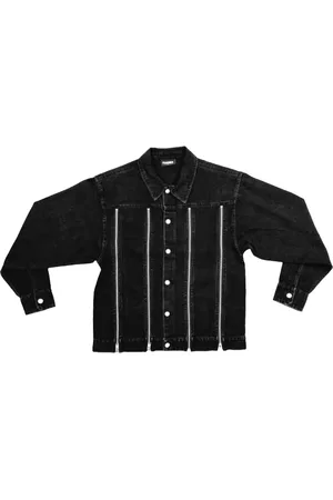 Pleasures Black Mileage Denim Trucker Jacket Black - Größe L