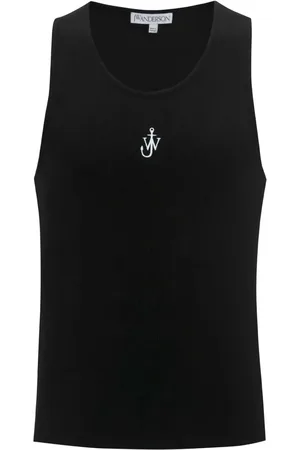 J.W.Anderson Anchor Embroidery Tank Top Black - Größe S