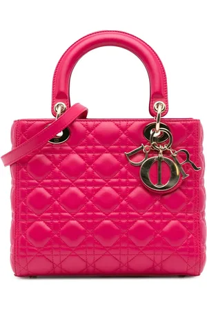 Dior Crossbody Bags - 2014 Medium Lambskin Cannage Lady Dior - Gr. unisize - in Gold - für Damen
