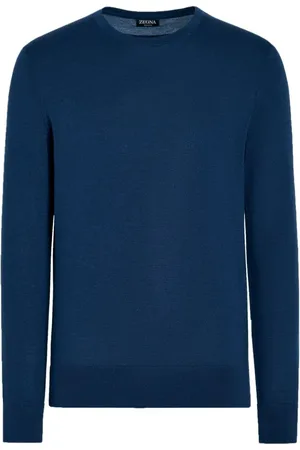 Ermenegildo Zegna Blue Knit Sweater - Größe 50