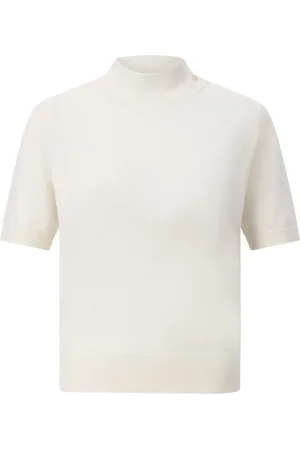 ANINE BING Kurzarmpullover Monique mit Kaschmir - Größe M