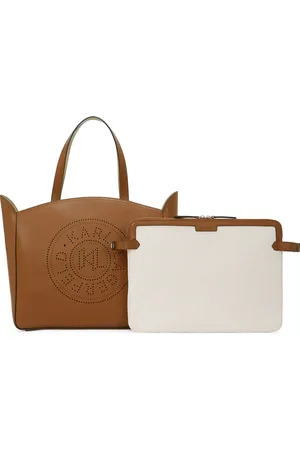 Karl Lagerfeld Shopper - K/CIRCLE TOTE-BAG MIT BEUTEL UND LOCHMUSTER - Gr. unisize - in - für Damen