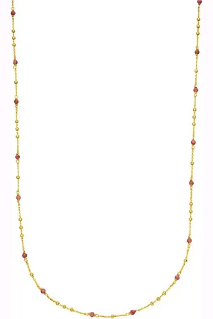 LEAF Halskette - Necklace Flying Gems, Rhodonit - Gr. unisize - in - für Damen