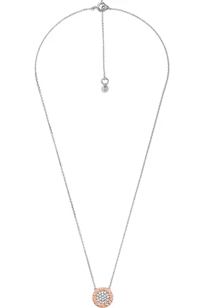 Michael Kors Halskette - 14K Rose Gold-Plated Monogram Necklace - Gr. unisize - in Mehrfarbig - für Damen