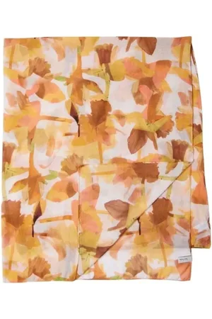 Paul Smith Handschuhe - Chech print feuilles blanc jaune Femme - Gr. ONE SIZE - in - für Damen