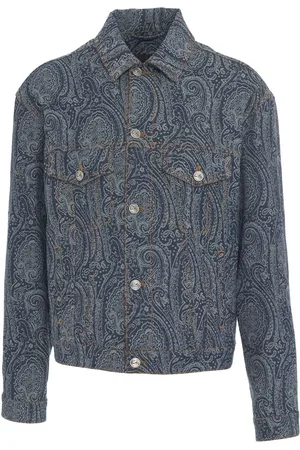 Etro Denim jacket with paisley pattern - Größe L