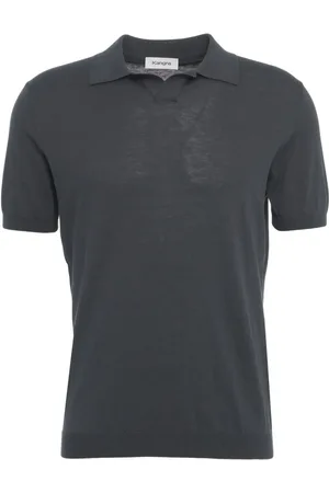 KANGRA CASHMERE Silk blend polo shirt - Größe IT 50