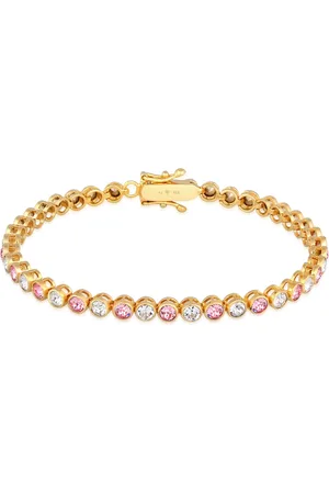 Elli Armbänder - Armband Tennis-Armband Kristalle Rose 925 Sterling - Gr. 16 CM - in - für Damen