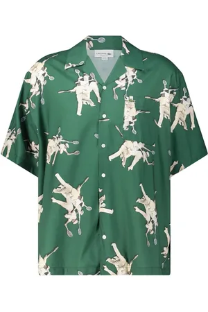 Lacoste Relaxed-Fit Hemd mit Print - Größe 38