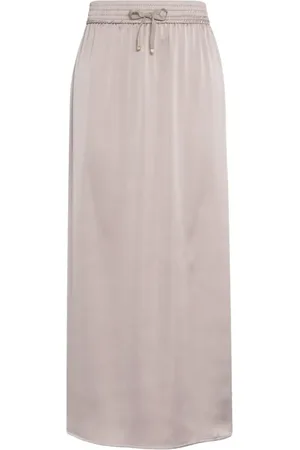 HERNO Satin Finish Skirt With Drawstring Waist And Side - Größe 42