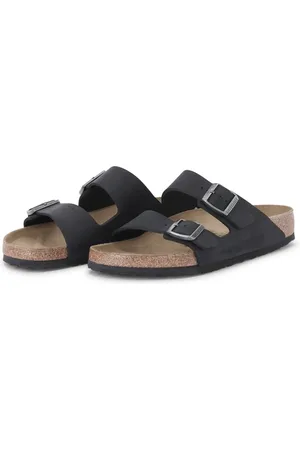 Birkenstock Slipper & Pantoletten - Arizona Leoi Slippers Zwart 0552111 - Gr. 42 (EU) - in - für Damen