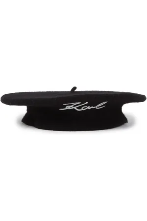Karl Lagerfeld Caps & Mützen - K/SIGNATUR BASKENMÜTZE AUS WOLLE - Gr. ONE SIZE - in - für Damen