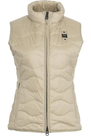 Blauer Quilted vest - Größe S