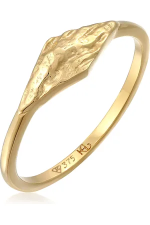 Haze & Glory Ring - Ring Siegelring Marquis - Gratitude 375 Gelbgold - Gr. 54 MM - in - für Damen