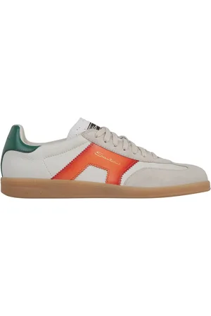 santoni Low-Top Sneaker - Multicolored Leather Sneakers - Gr. UK_10 - in - für Damen
